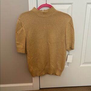 St. John Metallic Gold Knitwear